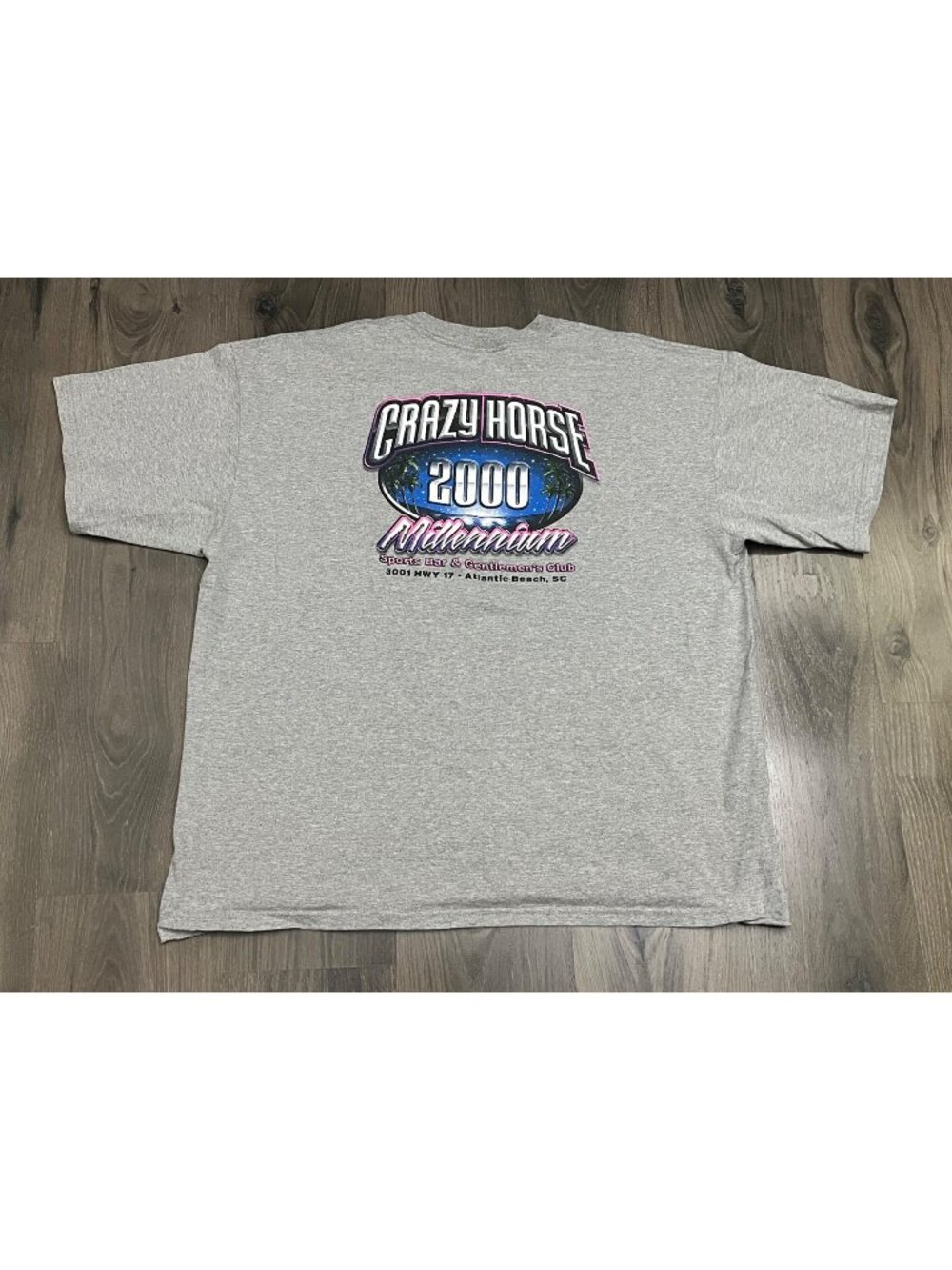 Vintage Crazy Horse Millennium Strip Club 2XL Shirt Atlantic Beach Stripper